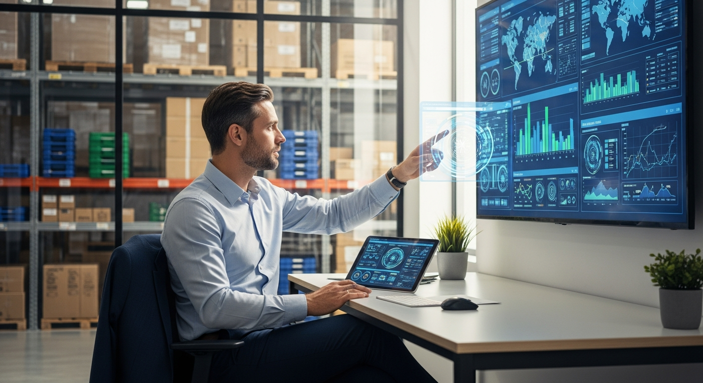 LOGISTIK HEUTE Fachmagazin für Logistikmanager cover displayed on tablet and printed magazine showing supply chain management content