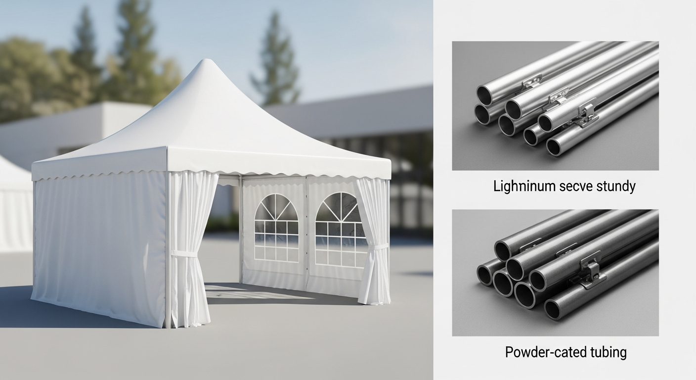 How to Choose the Right Frame Material for Your Interouge 3x3m Folding Event Tent