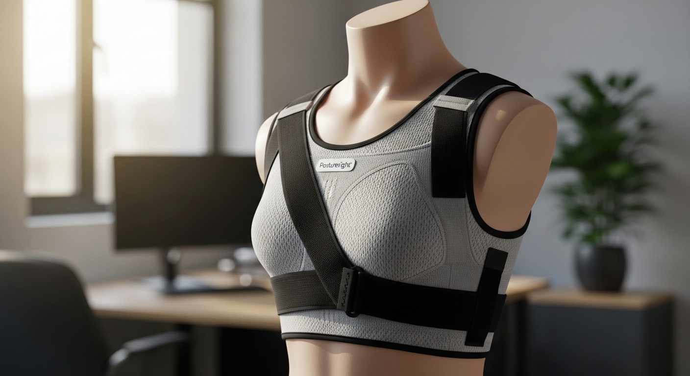 Medical grade posture corrector brace for back support and spinal alignment