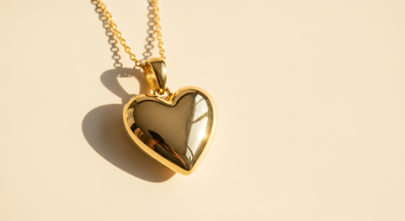 Jane Win LOVE Full-Heart Pendant Necklace: Meaningful Jewelry Gift for 2026