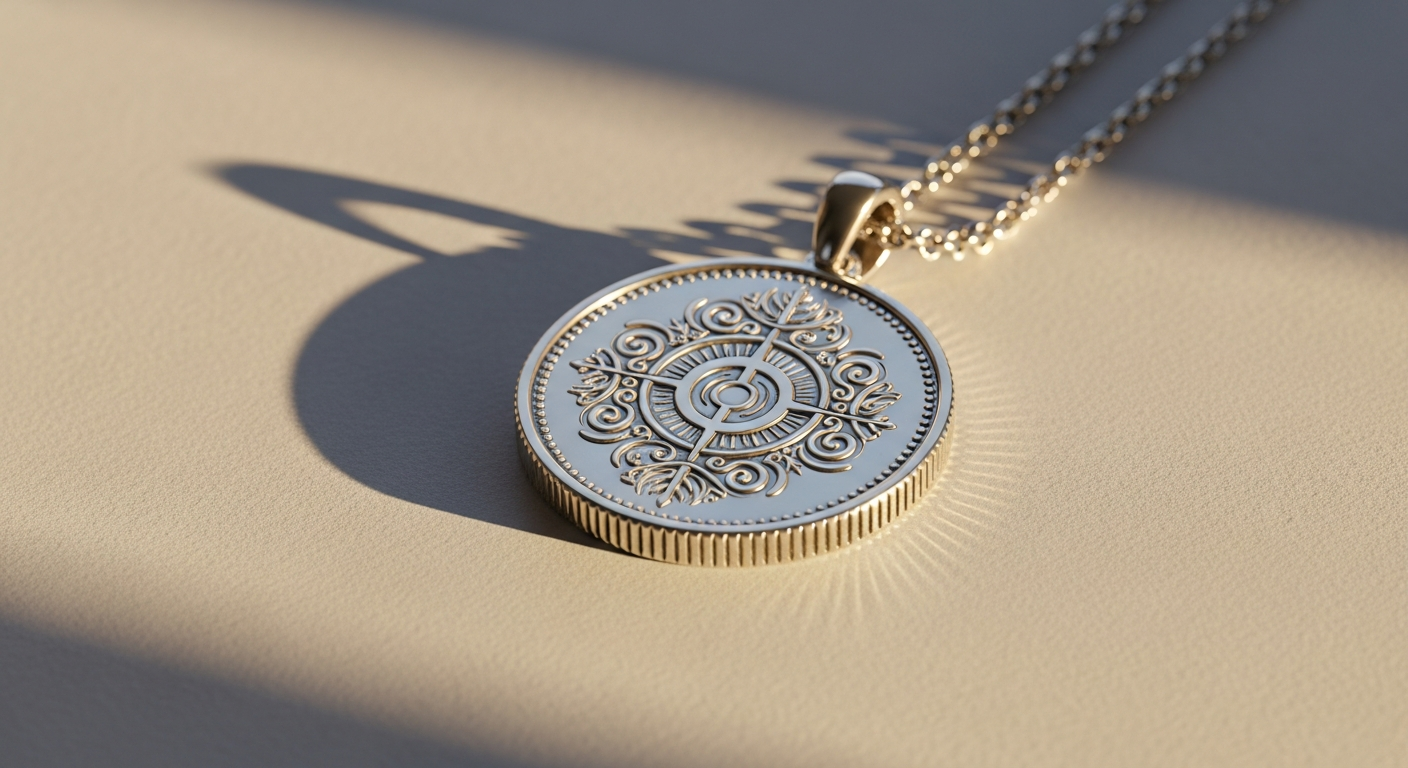 Jane Win Original Symbolic Coin Pendant: A Modern Take on Vintage Talisman Jewelry