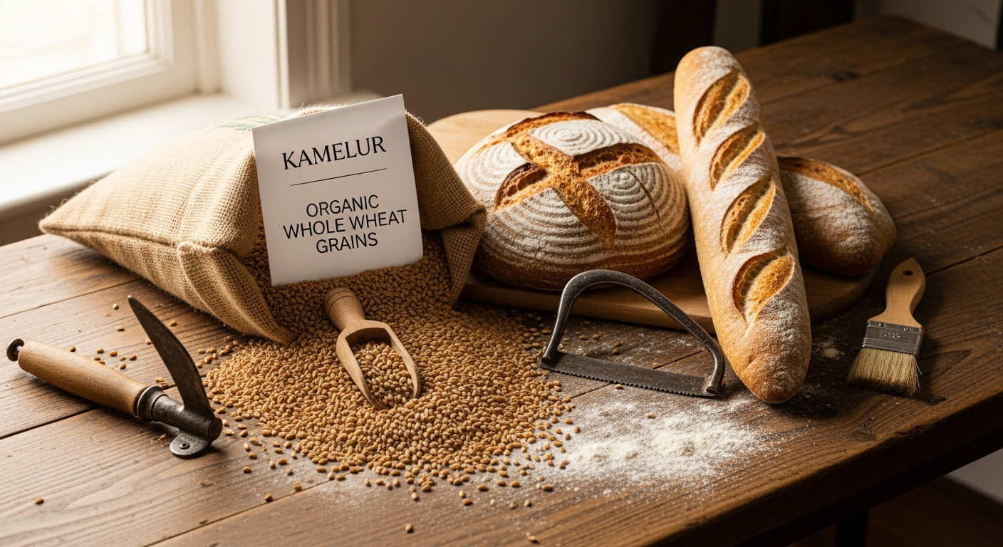 Kamelur Organic Whole Wheat Grain: Premium German Grain for Artisanal Home Bakers