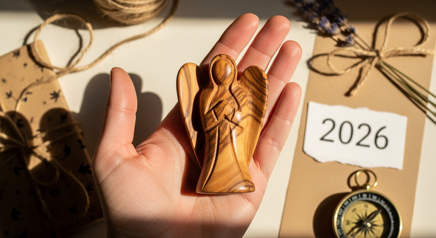 Personalized Olive Wood Guardian Angel Palm Stone: The Perfect Meaningful Gift for Every Milestone in 2026
