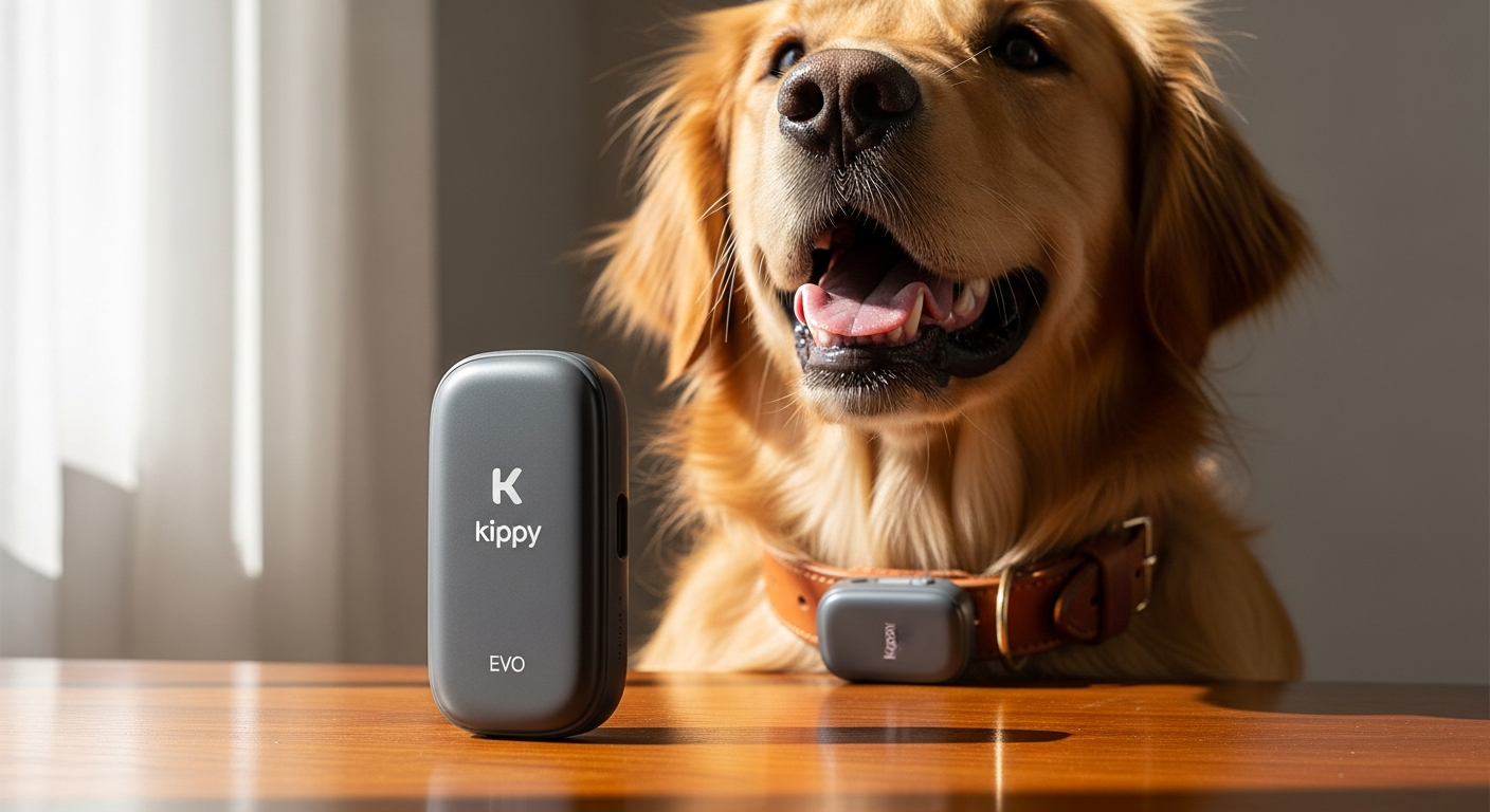 Kippy EVO GPS Pet Tracker: Complete Health & Safety Monitoring for Active Pets