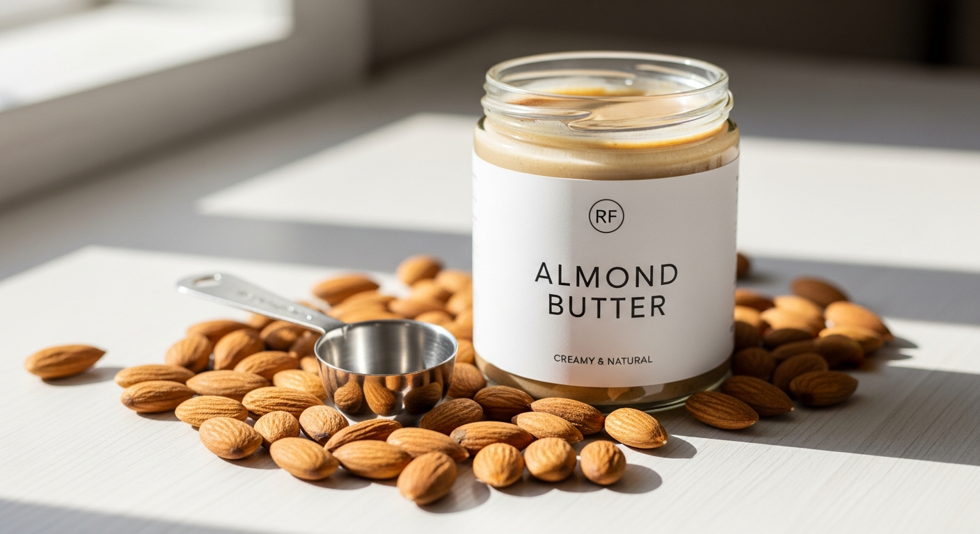 KoRo White Almond Butter: 27g Protein Plant-Based Nut Butter for Fitness & Cooking