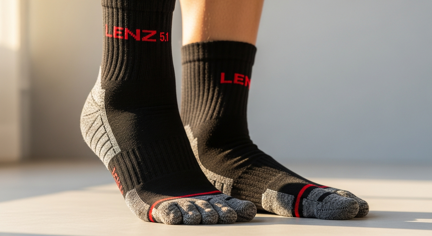 Lenz Heat Sock 5.1 Toe Cap for Raynaud’s Syndrome: Medical-Grade Heated Socks for Circulatory Relief