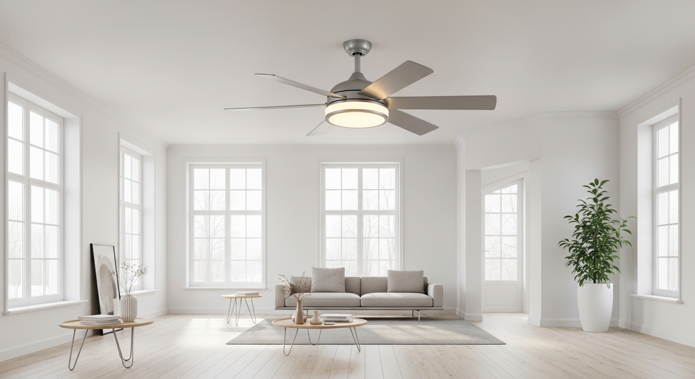 Lichtbox CH Designer Ceiling Fan Lights: Premium 2-in-1 Solution for Modern Swiss Homes
