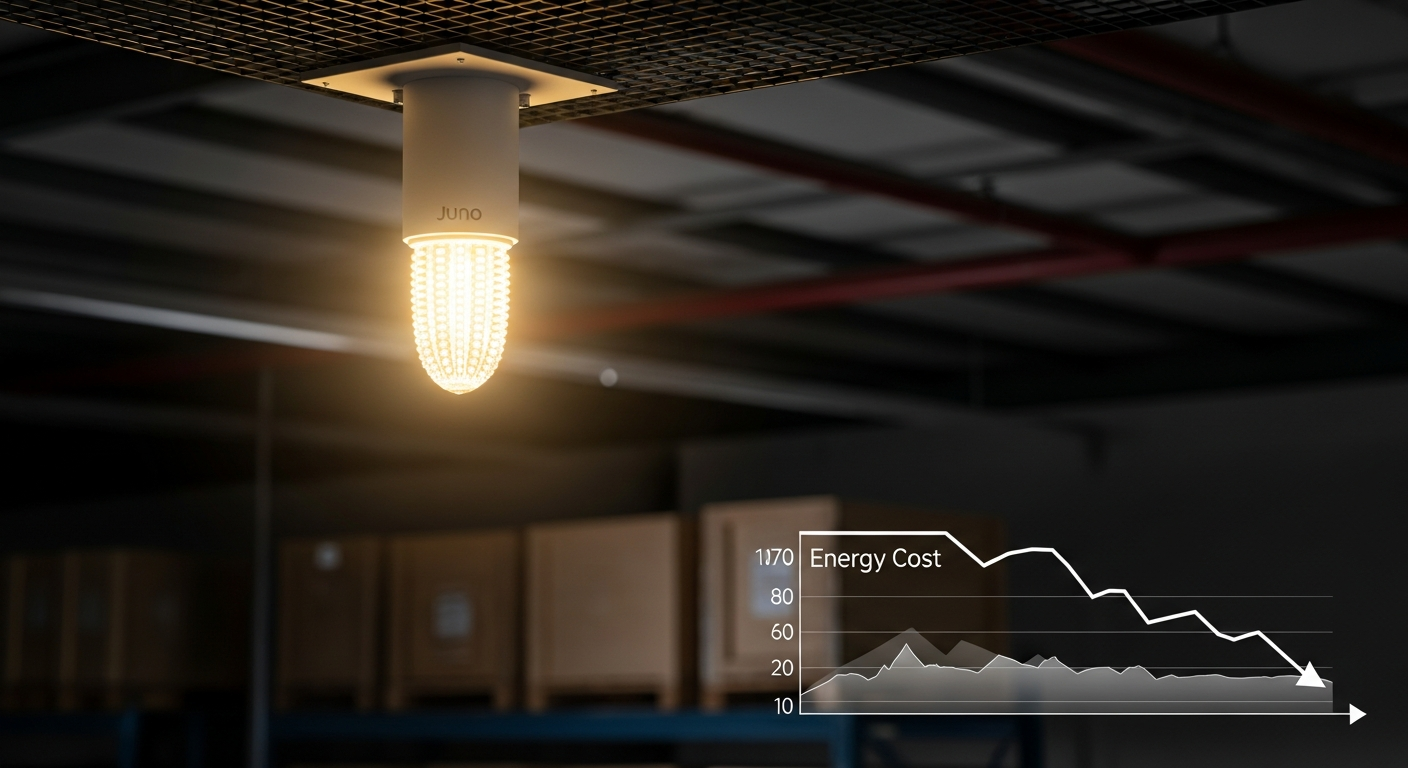 Juno LED E27 4000K Corn Lamp: Industrial Lighting Solution That Cuts Energy Bills by Up to 80%