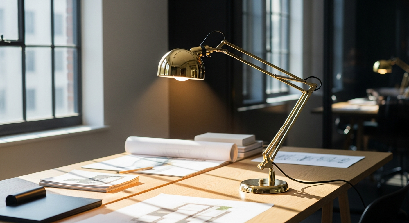 Why Interior Designers Trust the Anglepoise Original 1227 Brass Desk Lamp for Professional Spaces