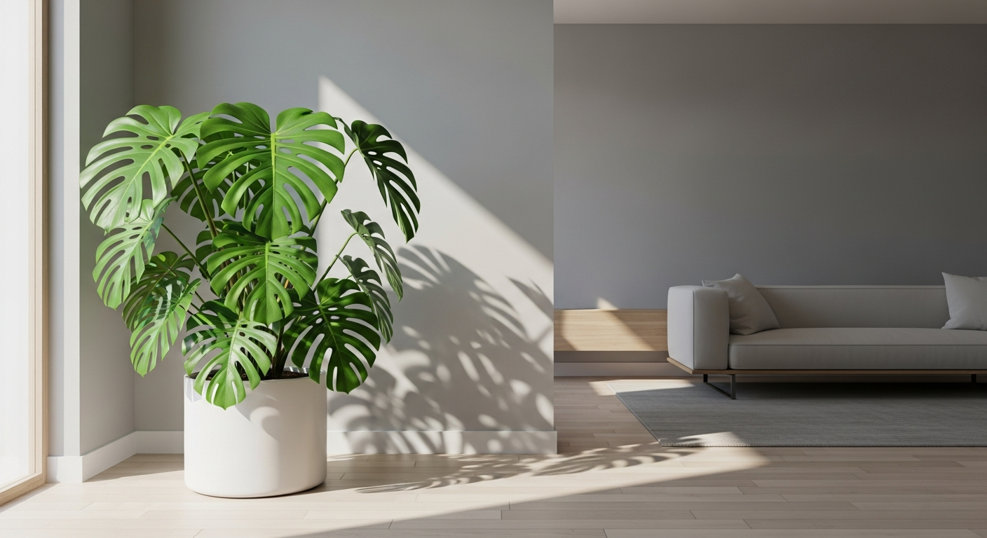 How to Style Your Space with a Monstera Deliciosa Split-Leaf Philodendron Plant: A Design-First Guide