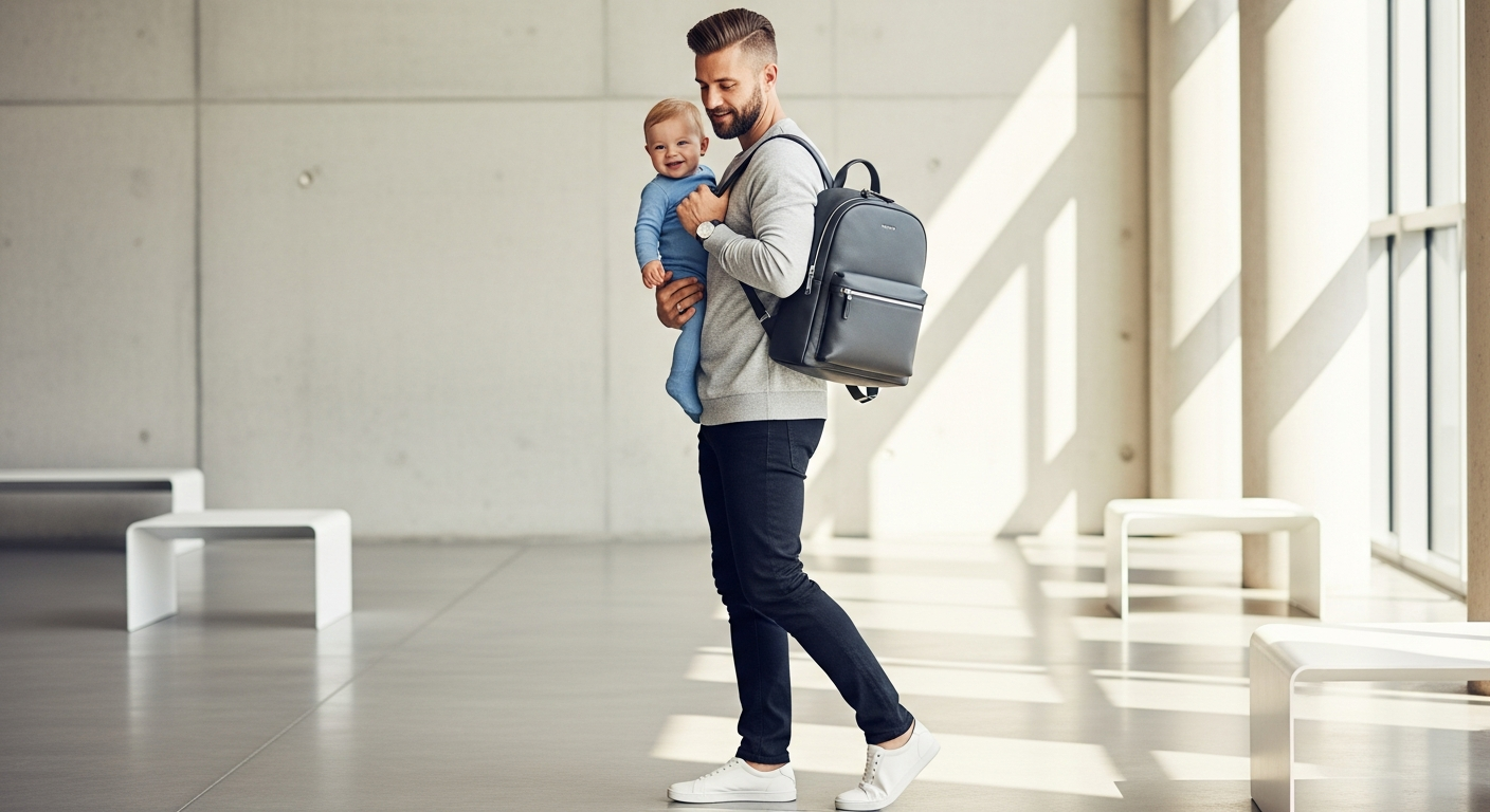 Why Dads Are Ditching Traditional Diaper Bags for the MIMMTI 2.0 Vegan Leather Backpack