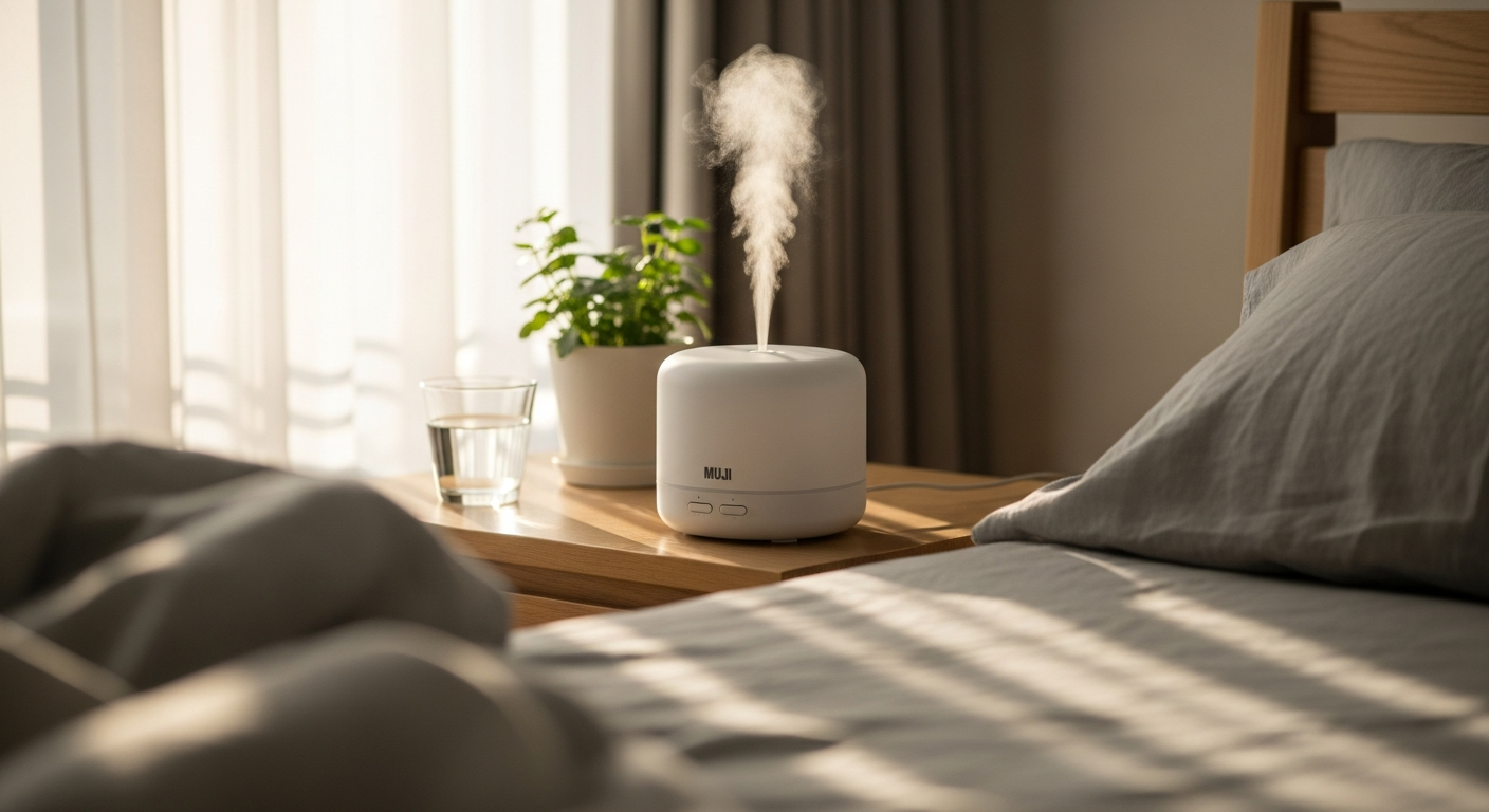 MUJI Electric Ultrasonic Aroma Diffuser: Transform Your Sleep Sanctuary With Minimalist Aromatherapy