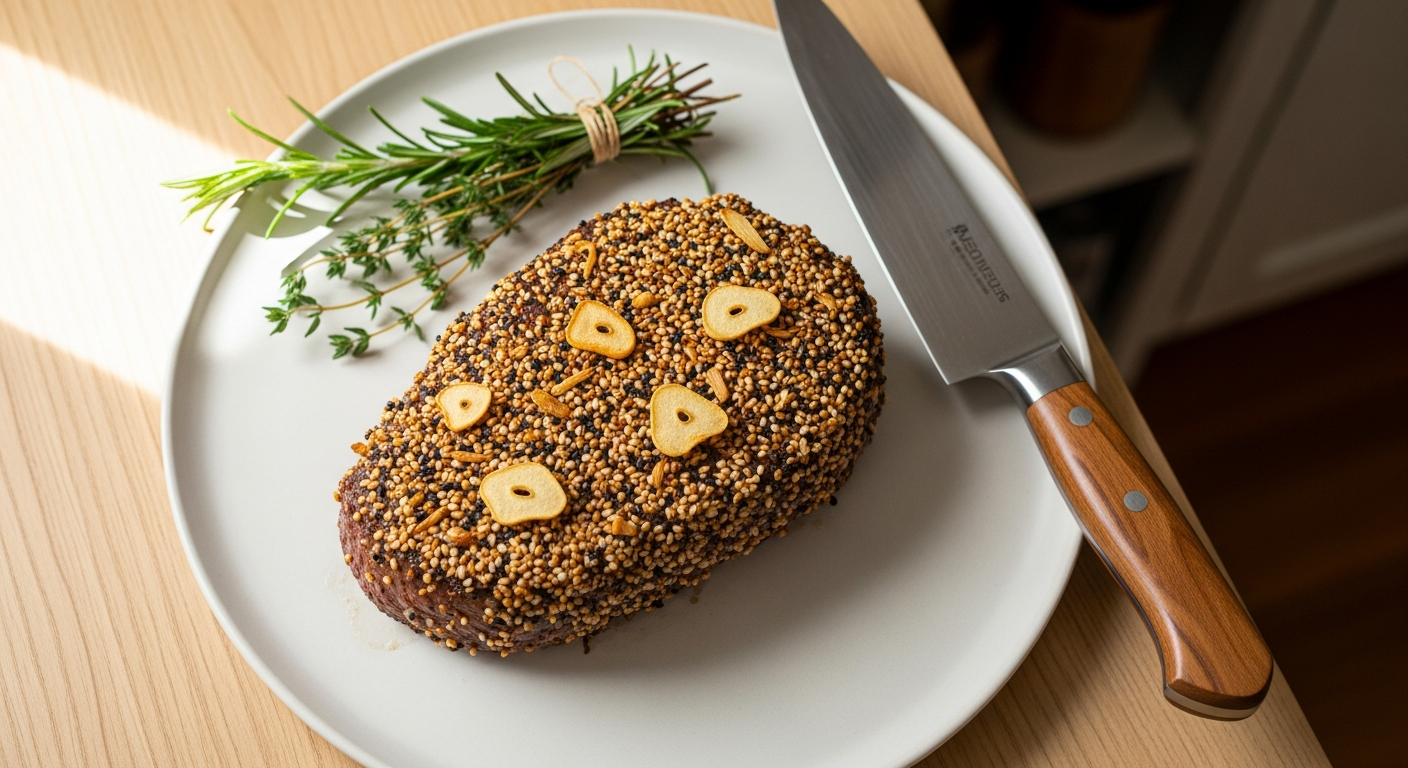 How to Master the Everything Bagel-Crusted Sirloin Steak Meal Kit: A Home Cook’s Guide to Restaurant-Quality Steaks