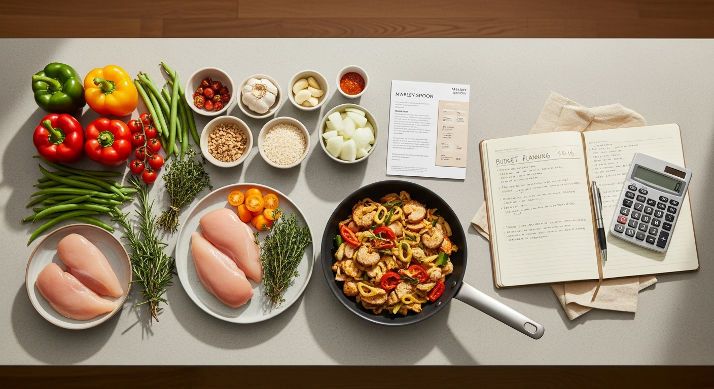 Marley Spoon meal kit delivery service with fresh ingredients and chef-designed recipes