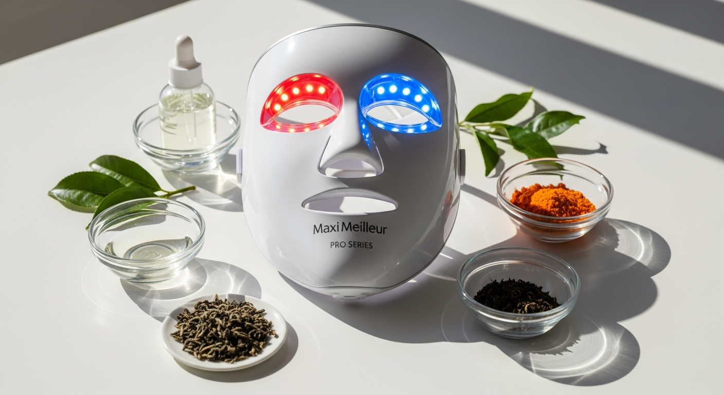 Maxi Meilleur Pro Series LED Gezichtsmasker for Acne-Prone Skin: A Professional’s Guide to At-Home Healing