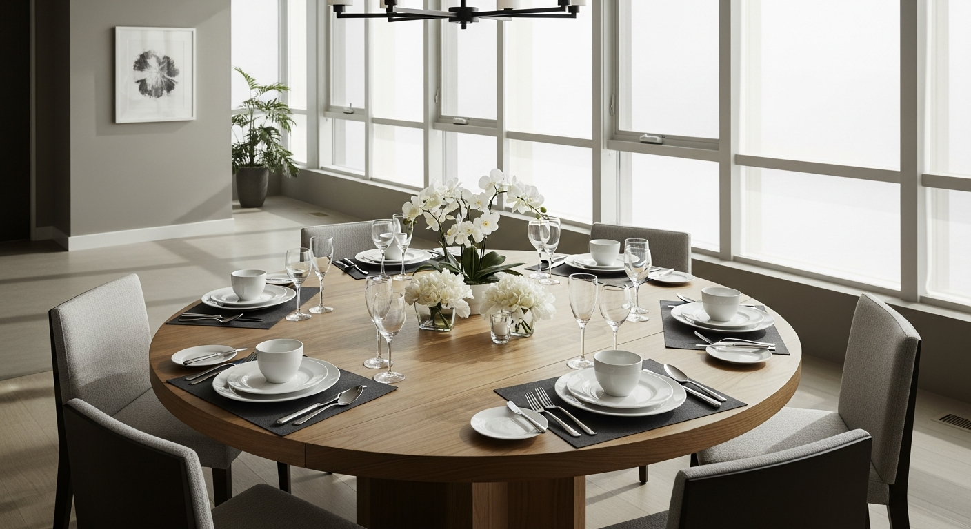 Why Interior Designers Choose the Amelia Round Extendable Dining Table for High-End Residential Projects