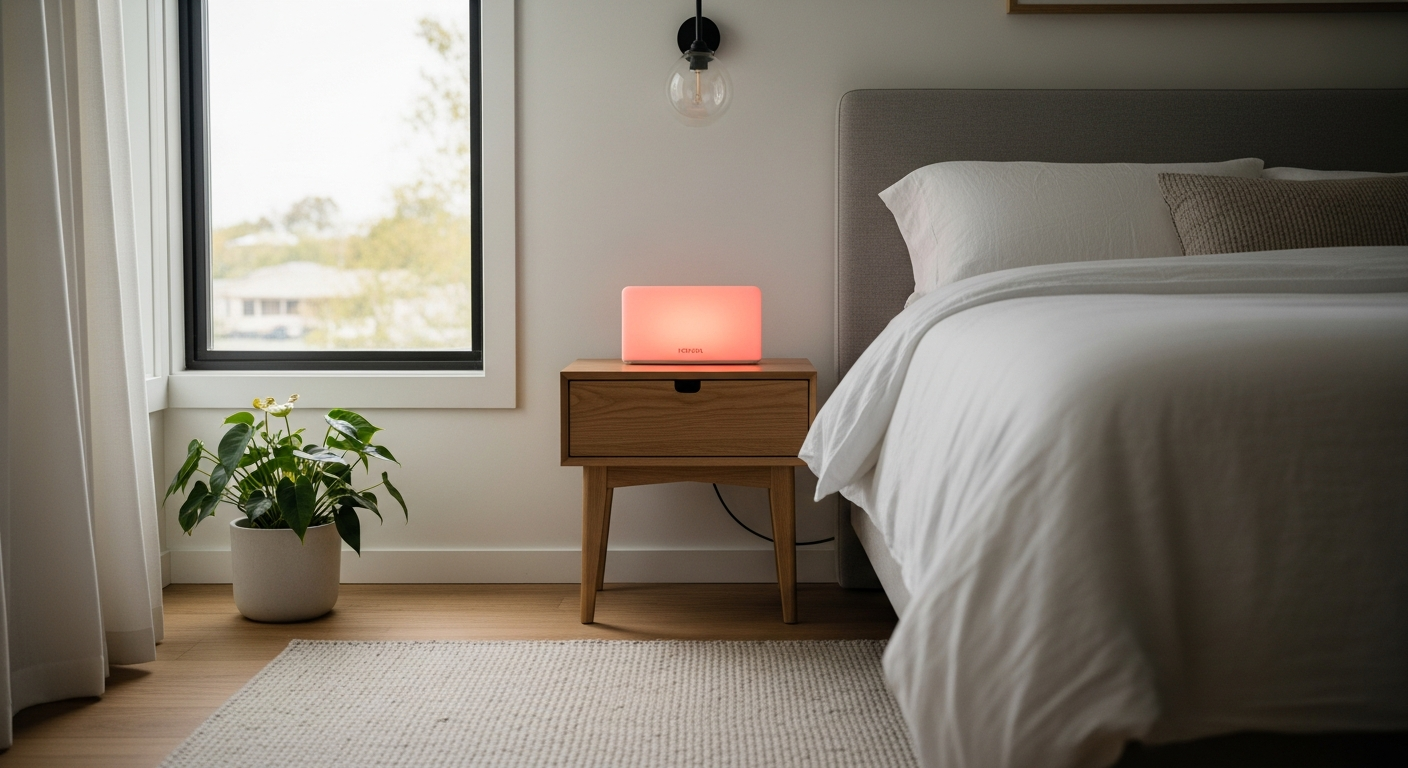 Novaa Light Pad Deep Healing Therapy device displaying 400 LED red and infrared light wavelengths for pain relief