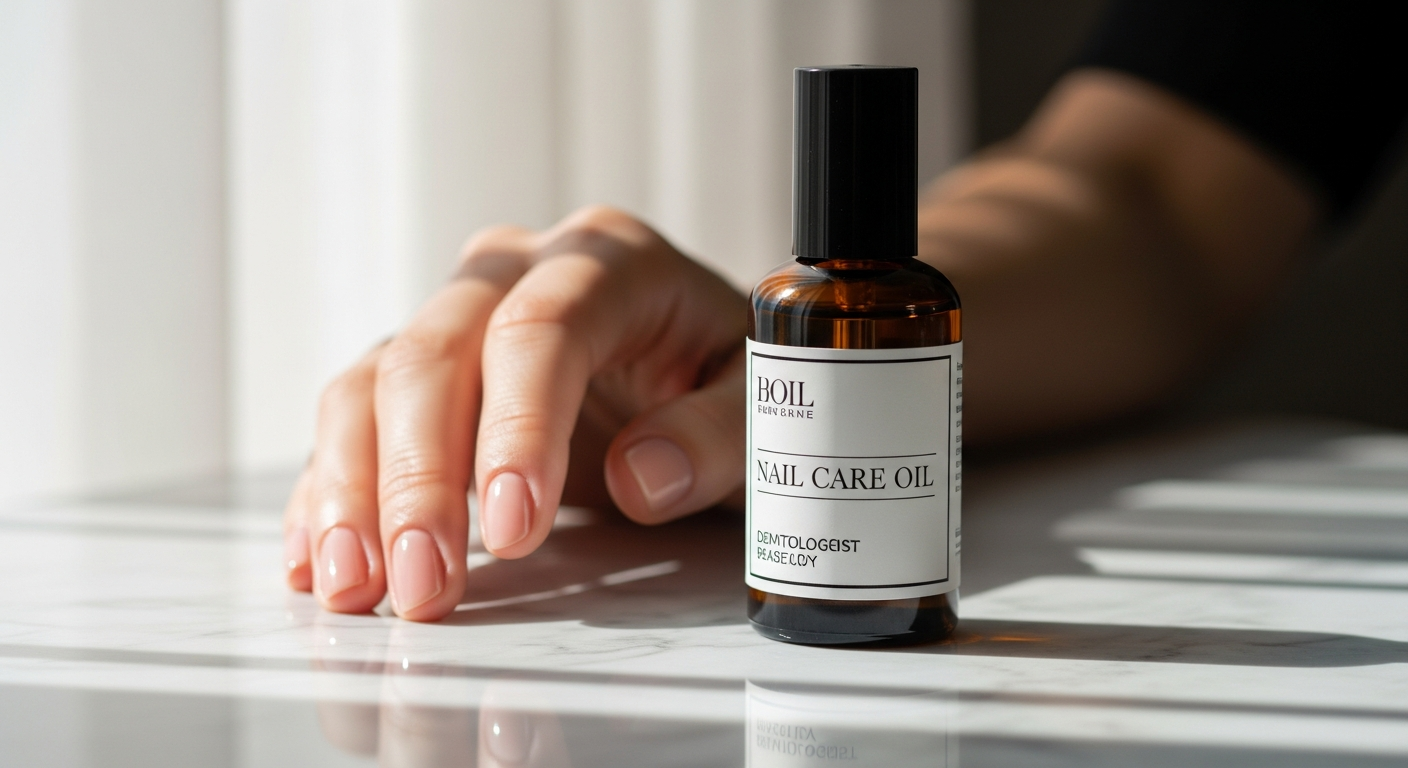 Naturprodukte Schwarz Nagelhygiene Pflegeöl Flasche mit Applikatorpinsel gegen Nagelpilz