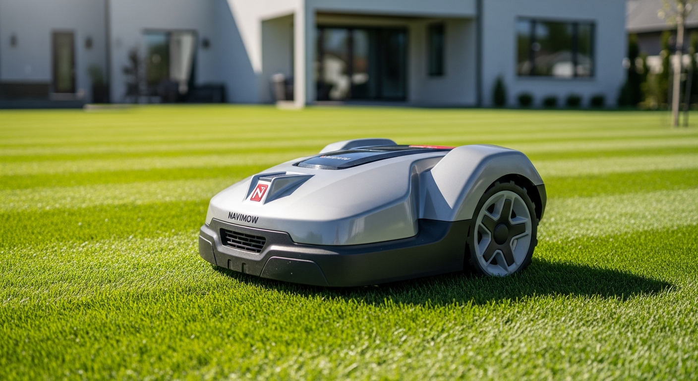 Navimow i105N Wire-Free Robotic Lawn Mower: AI Navigation, Quiet Operation & Smart Control