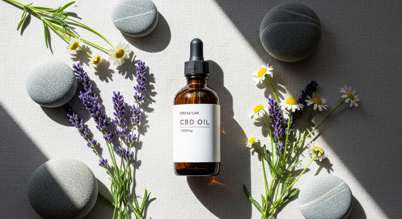 Nordic Oil 15% Full-Spectrum CBD Oil bottle with dropper on white background