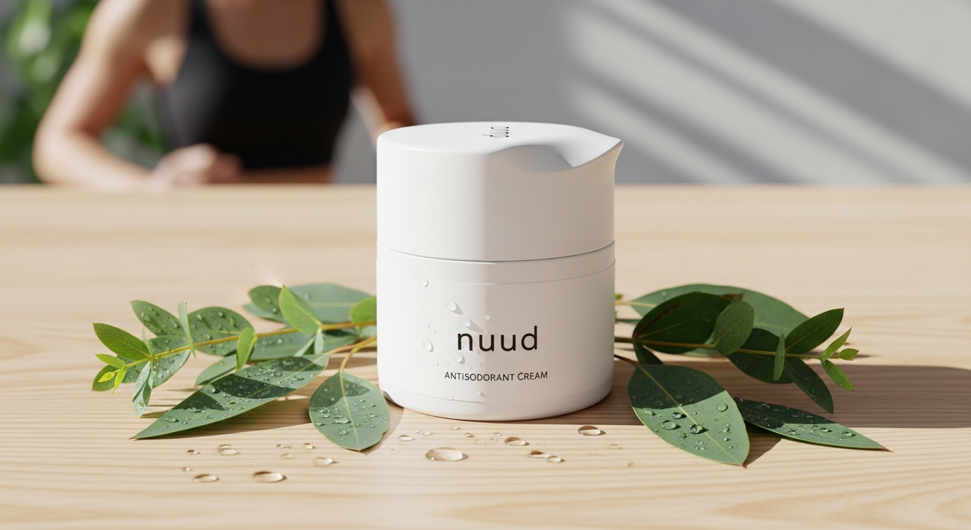 Nuud Anti-Odorant Cream tube with micro-silver formula for natural long-lasting freshness