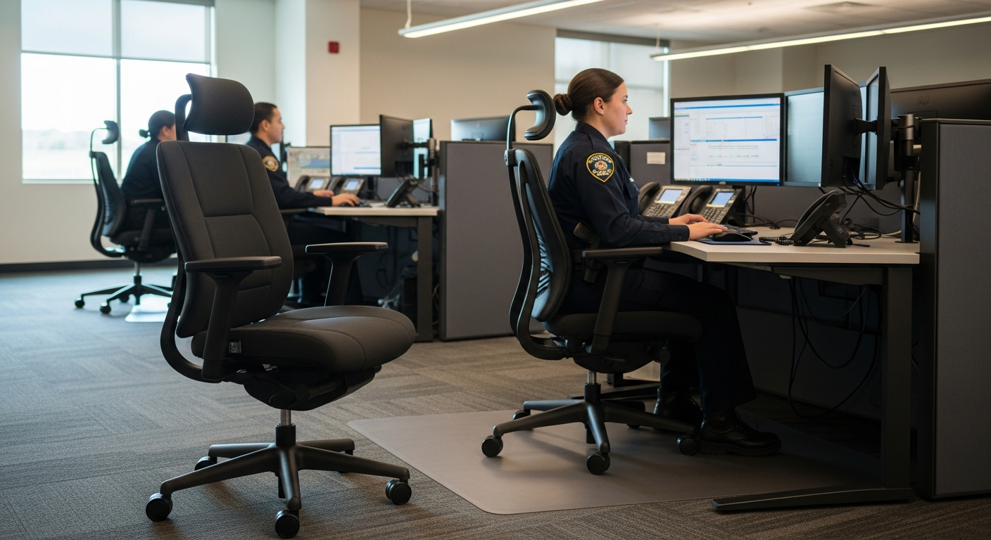 OFM 24/7 Heavy Duty Dispatch Chair: Why Emergency Services Choose This 400-lb Capacity Seating