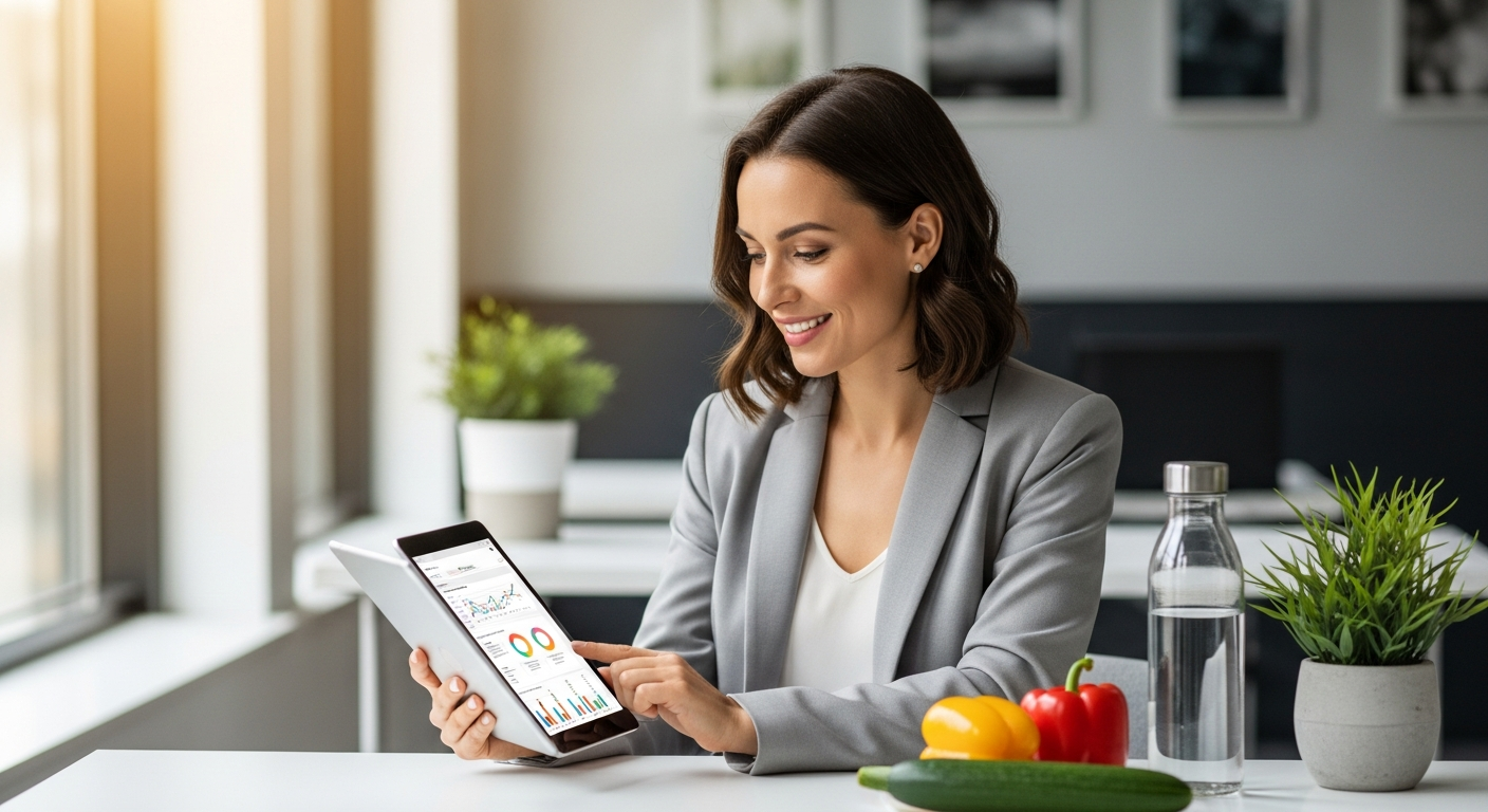 Online Fitness Academy nutrition counseling certification program interface displayed on computer screen