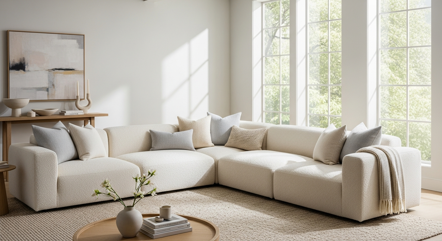 Transform Your Living Room: Why the Luxury Cream Boucle Modular Sofa Is the Ultimate Investment Piece