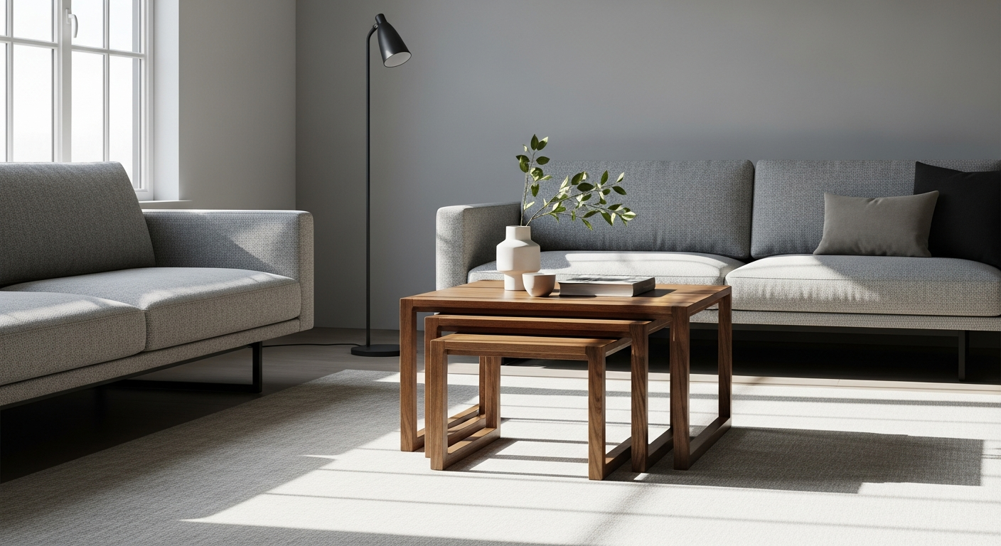 OROA Marquee Nesting Coffee Tables Set: Transform Your Living Room with Compact Style