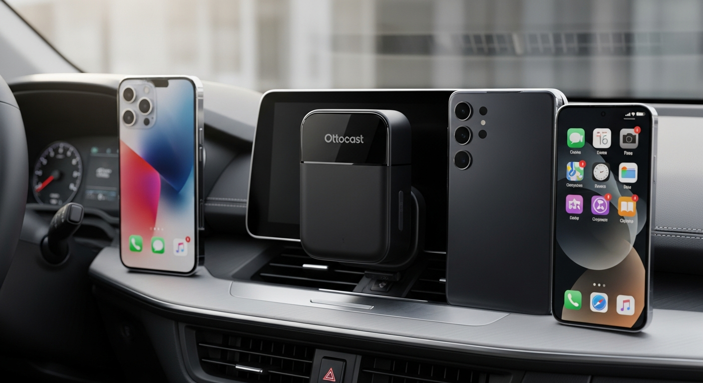 Ottocast Mini Cube 3.0 Wireless CarPlay/Android Auto Adapter: The Multi-Phone Household Solution
