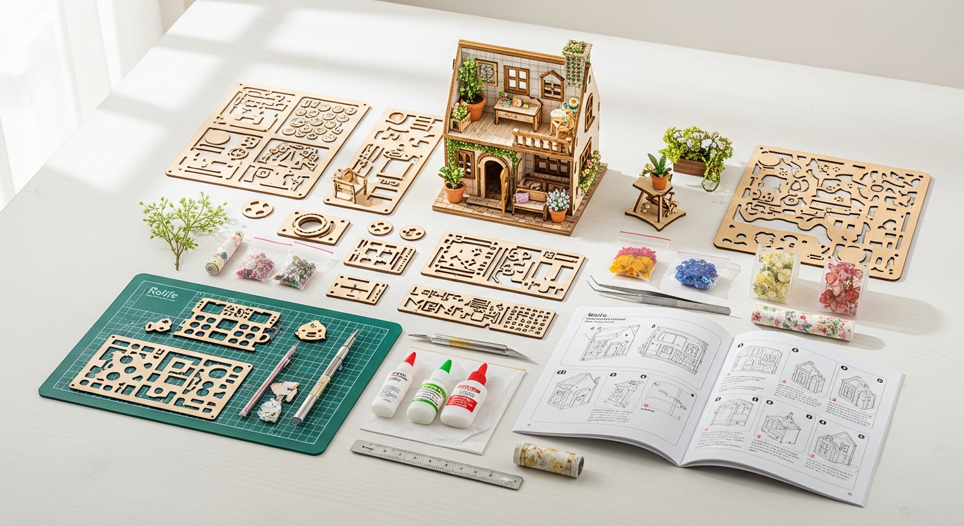Rolife Cathy’s Flower House DIY Miniature Kit: Complete Assembly Guide & Review