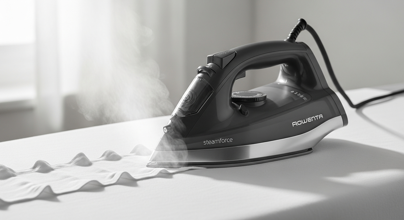 Rowenta Steamforce Iron: Powerful Wrinkle Removal for Professional Results at Home