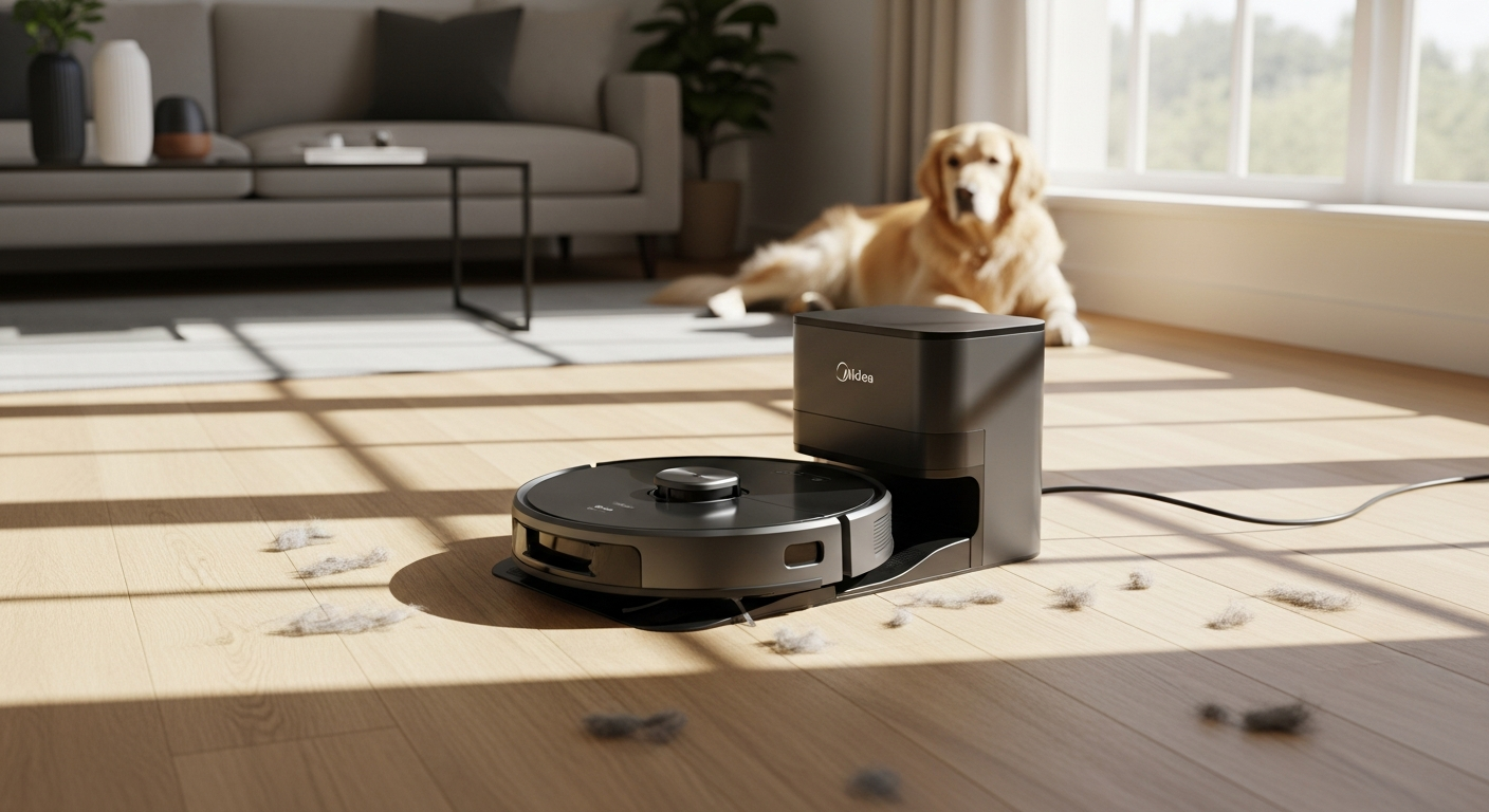 Self-Cleaning Robot Vacuums for Pet Owners: Why the Midea V12 Eliminates Allergen Concerns