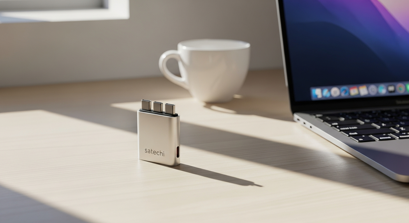 Satechi OntheGo 7-in-1 Multiport USB-C Adapter: The Compact Solution for Remote Workers & Digital Nomads