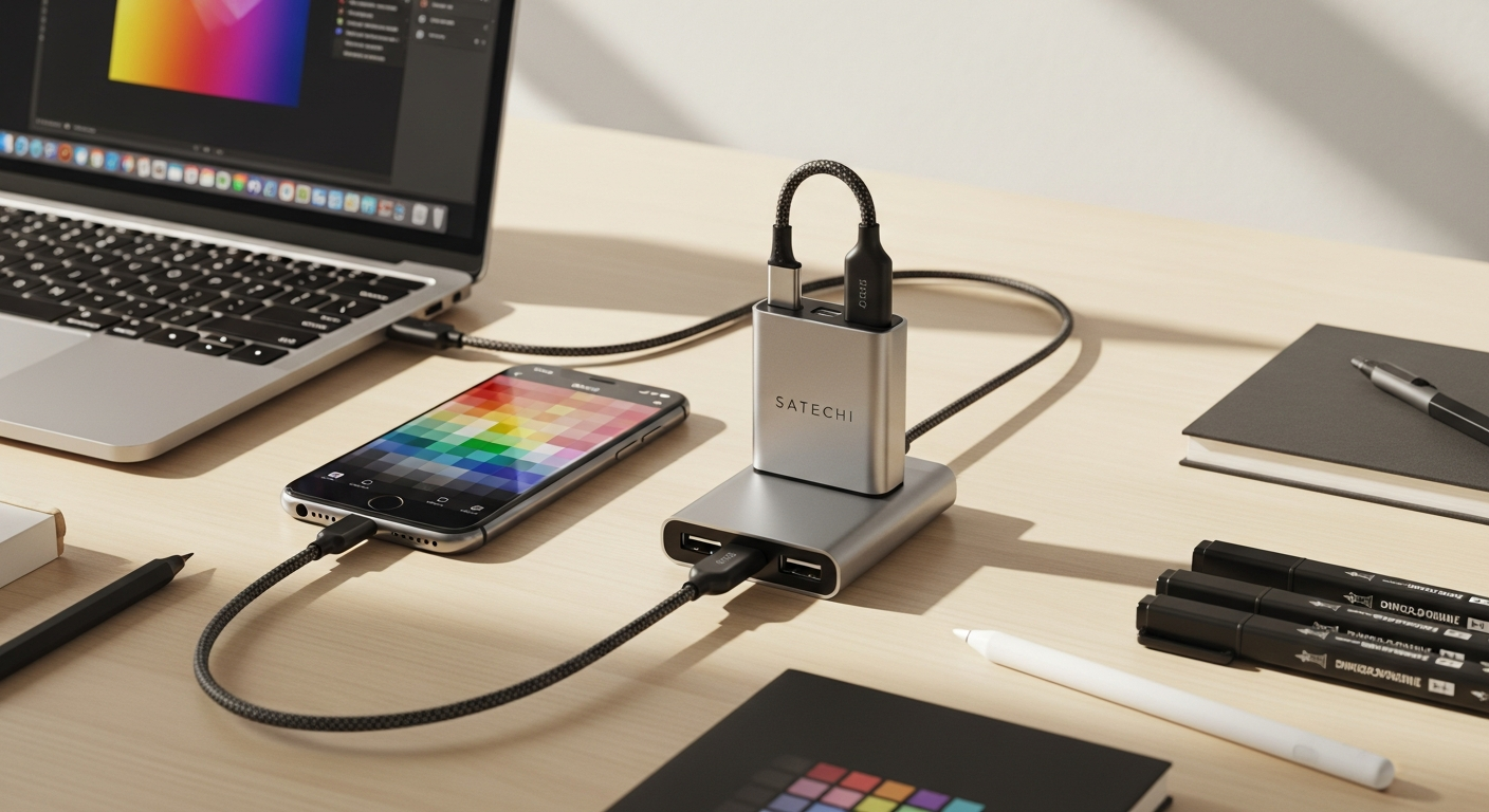 Satechi USB-C On-the-Go Multiport Adapter: The Travel-First Hub for Remote Workers & Content Creators