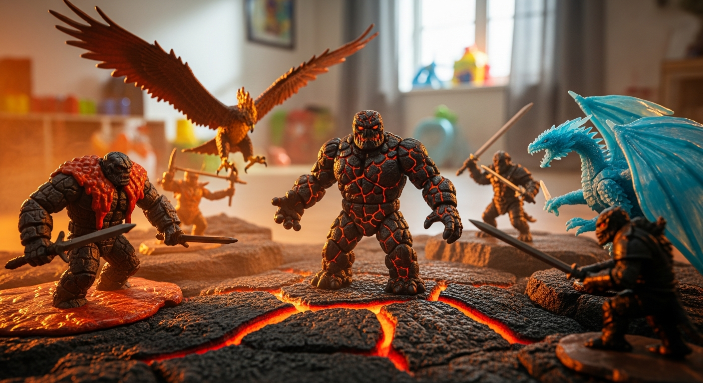Building Epic Fantasy Battles: Why the Schleich Eldrador Creatures Lava Golem Figure Dominates Playrooms