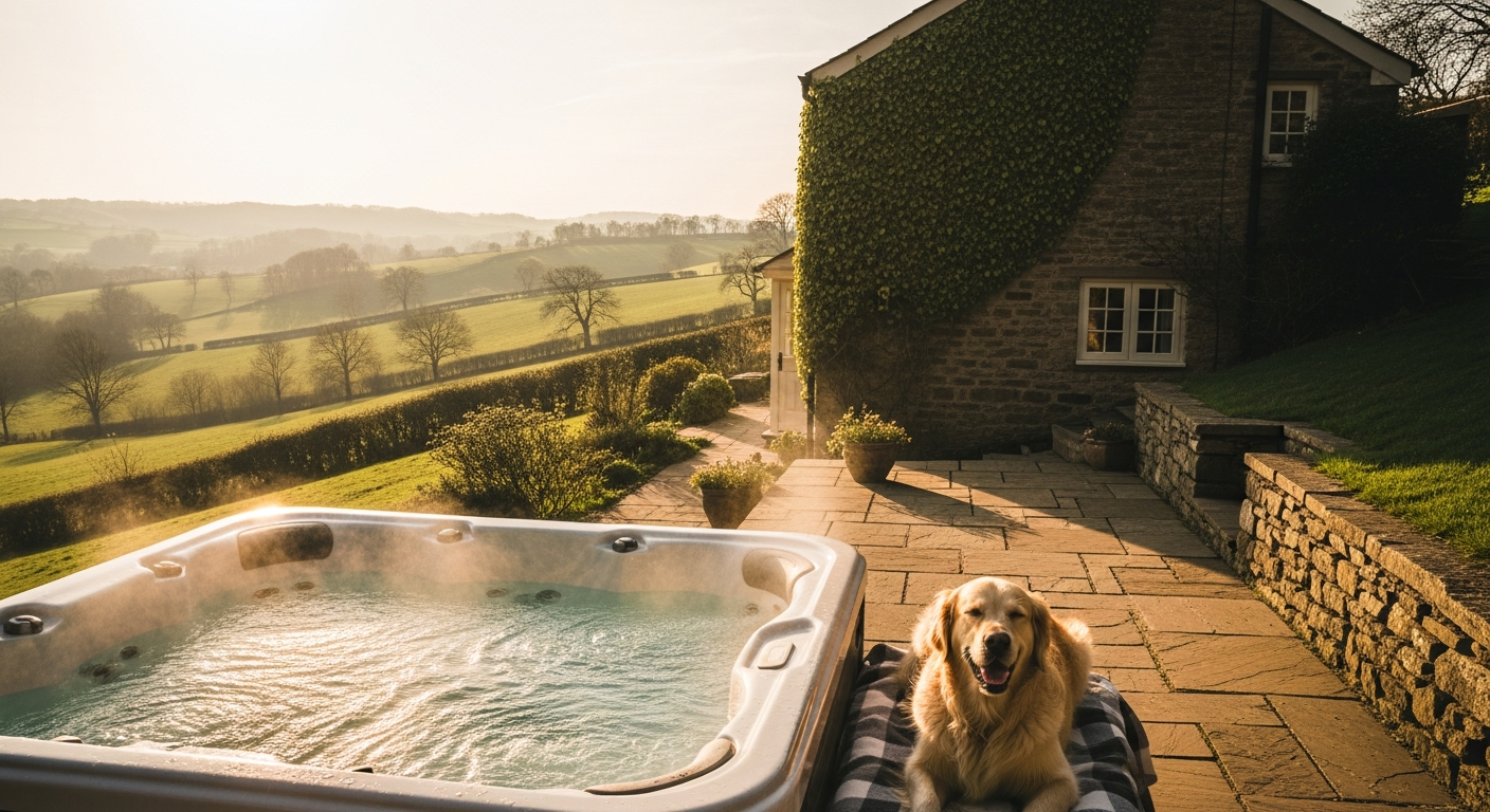 Dog-Friendly UK Cottage Breaks with Hot Tubs: Your Complete 2026 Guide to Luxury Pet-Friendly Staycations