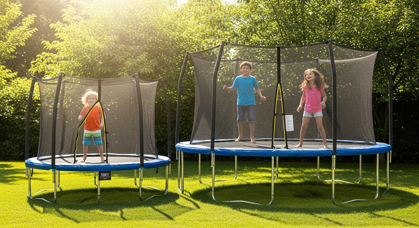 How to Choose the Right Size Sportdirect.ca Round Trampoline for Kids: 10ft vs 15ft