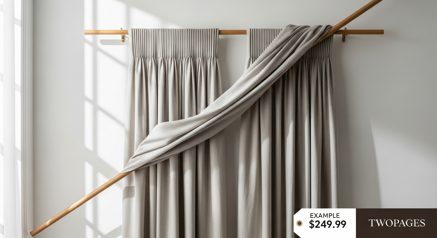 Liz Linen Pleated Drapes: Custom Window Curtains with Pinch Pleats Starting at $59.99