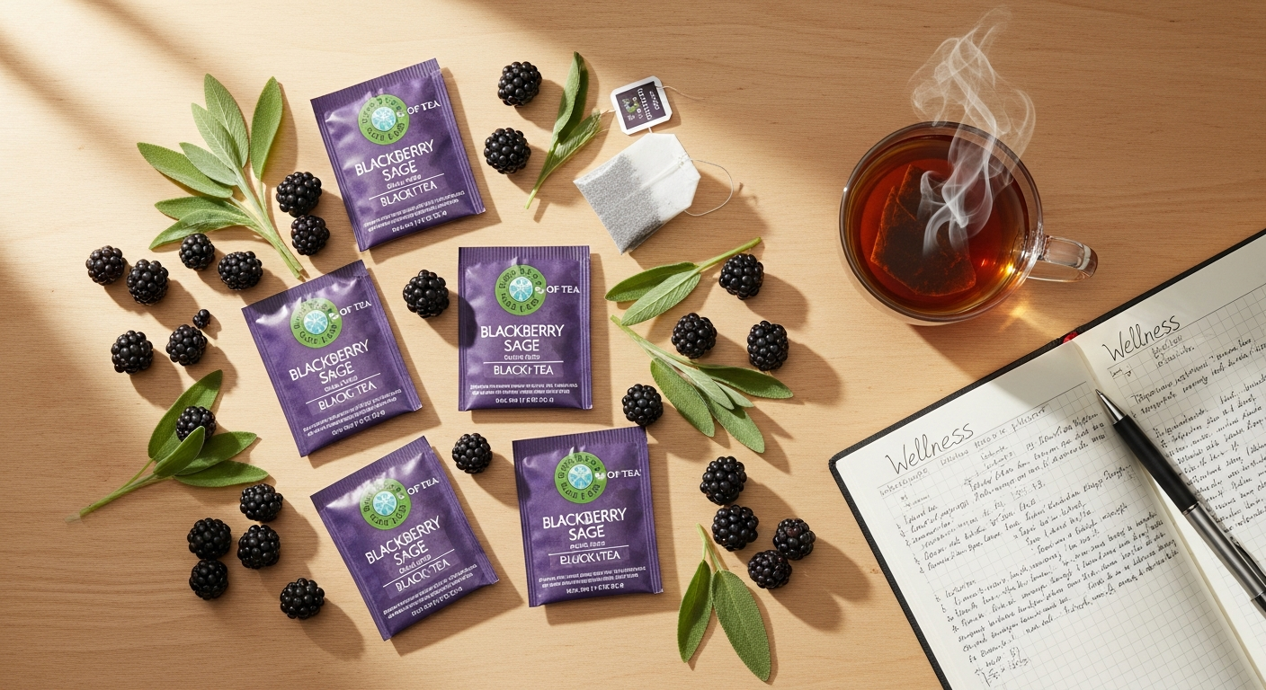 Republic of Tea Blackberry Sage Black Tea Bags: 98% Recommended Premium Blend for Mindful Mornings