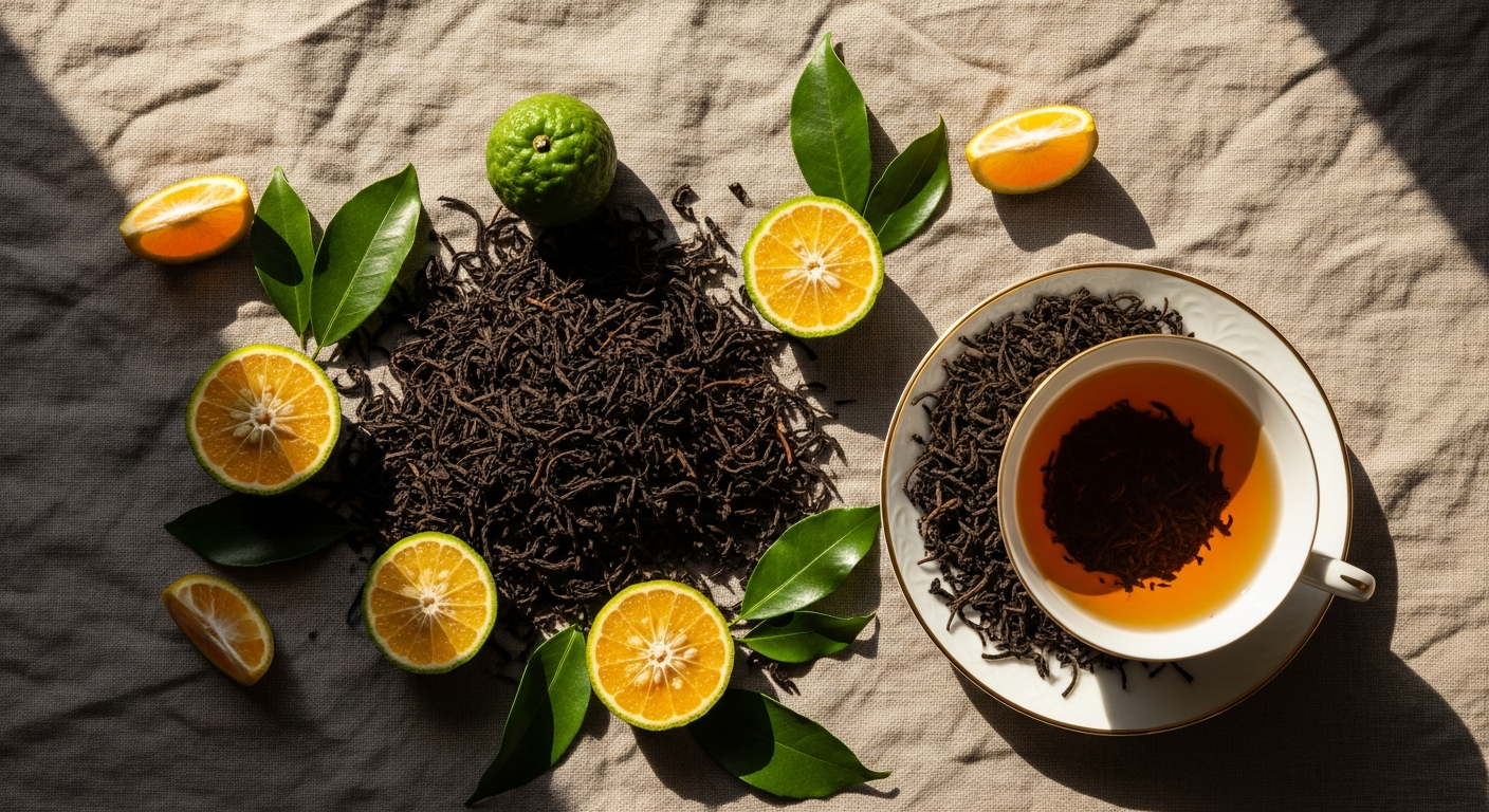 Art of Tea Organic Earl Grey Crème loose leaf tea in artisan tin with bergamot and vanilla notes