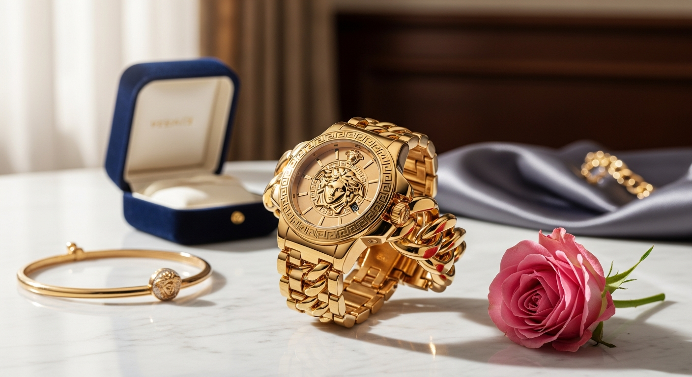 Versace Chain Reaction Ladies Gold Watch: Ultimate Luxury Timepiece for Style-Conscious Collectors