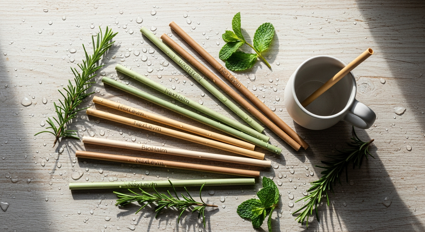 NextLevel BioHalm Compostable Drinking Straws: The Sustainable Choice for Restaurants & Cafés in 2026