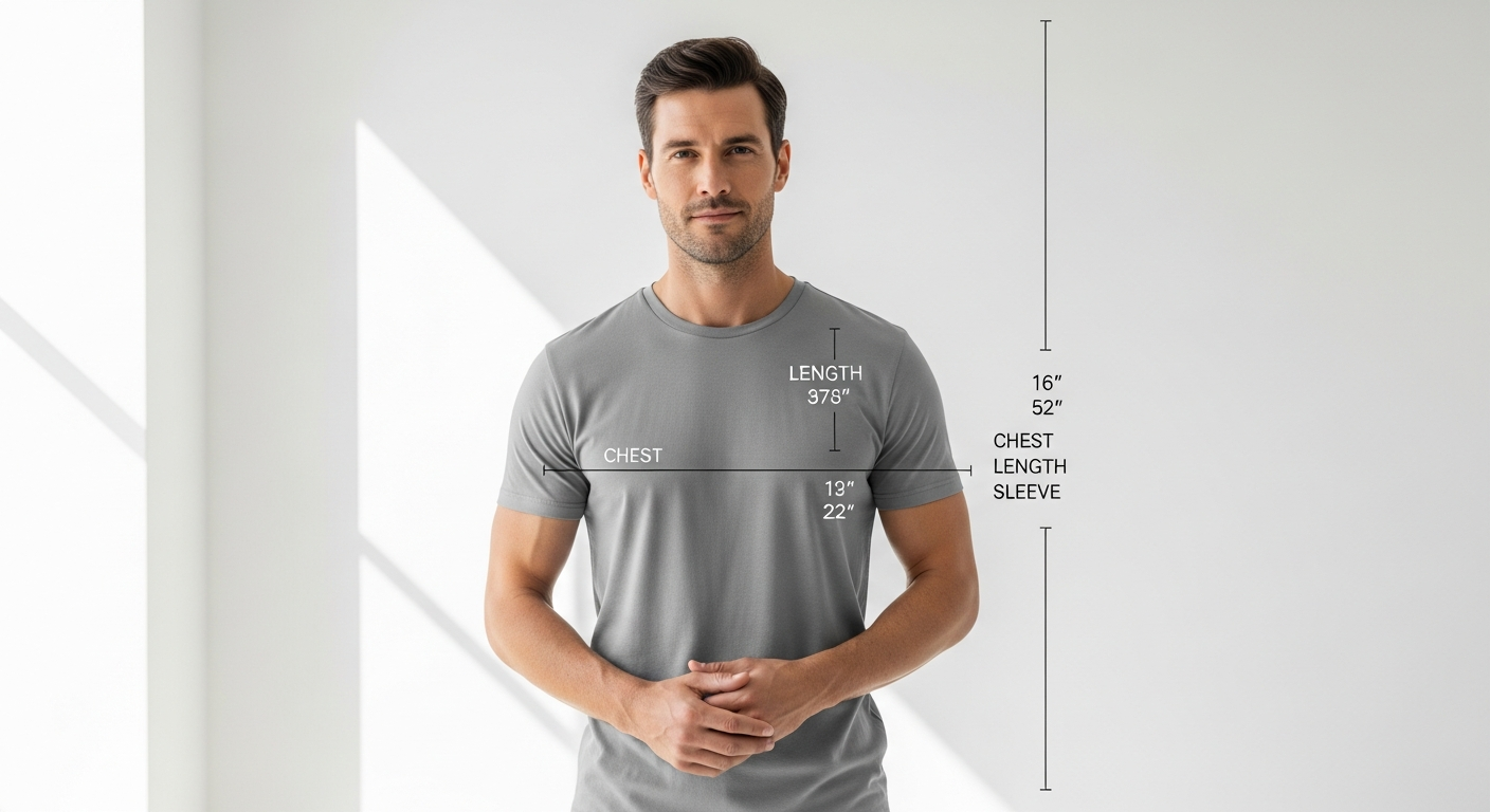 How to Find Your Perfect Fit: A Men’s Guide to True Classic Tees Classic Crew Neck T-Shirt Sizing