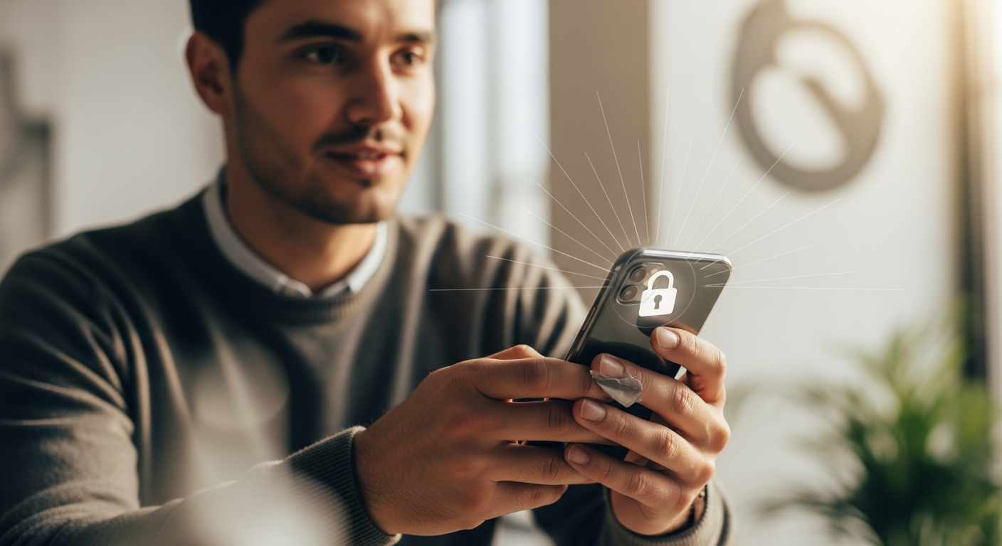 Vuxen.dating casual online dating service privacy protection interface showing secure connection and user profile controls