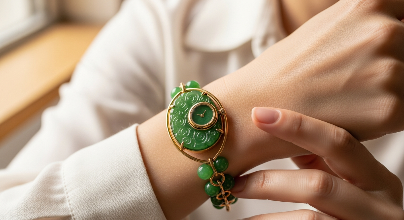 Why the Vintage Green Jade Stone Bracelet Watch for Women Is the Ultimate Heirloom Gift in 2026