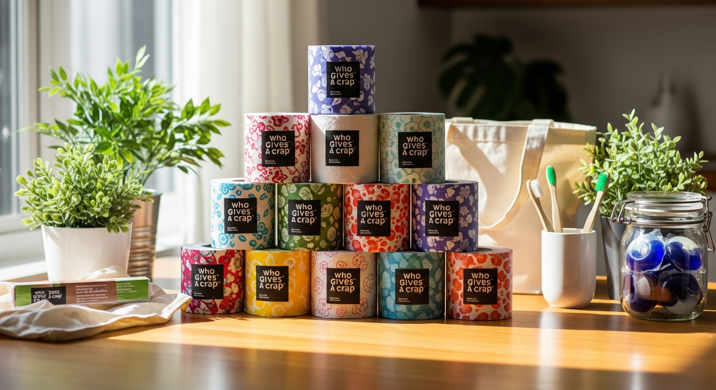 Who Gives A Crap 100% Recycled Toilet Paper: Making Every Bathroom Roll Count for the Planet