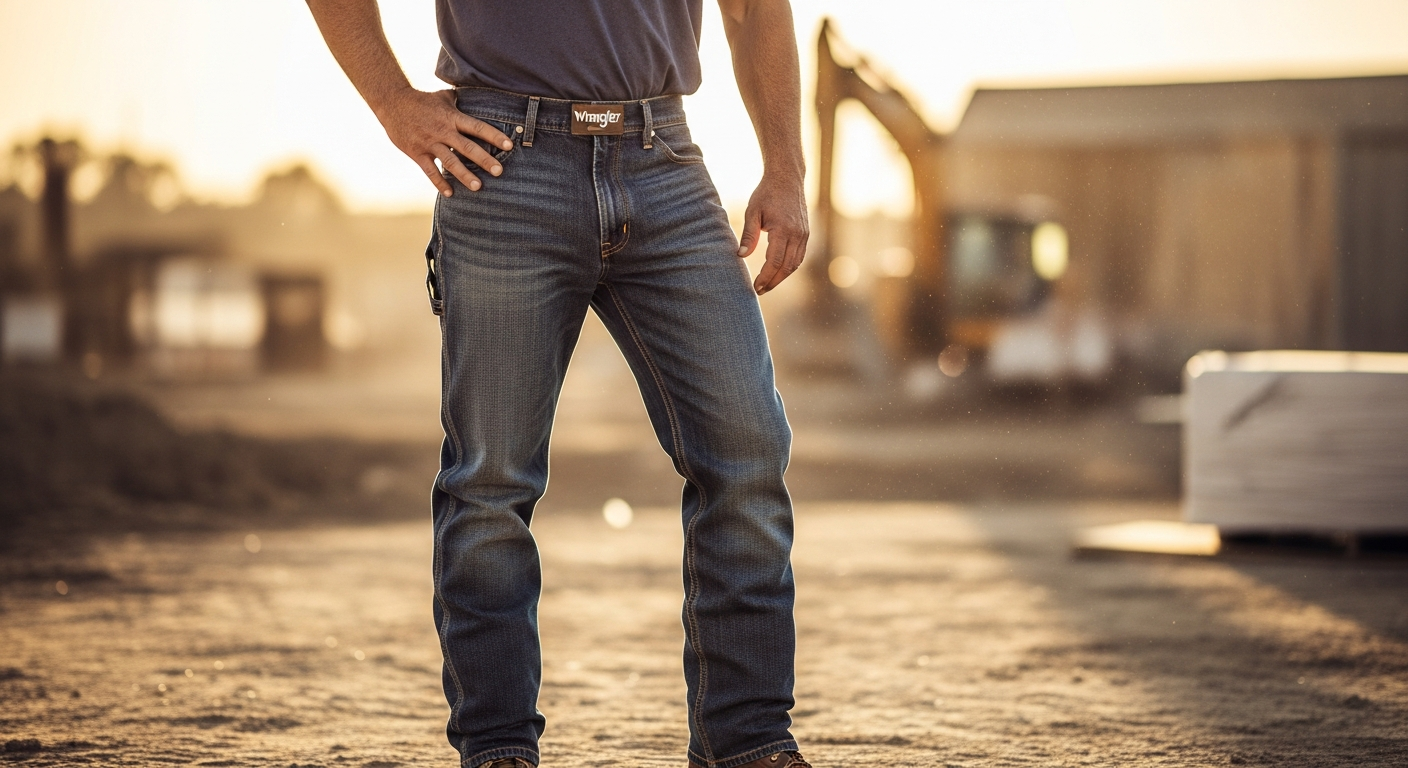 Why Working Men Choose Wrangler Men’s Regular Fit Comfort Flex Waist Jeans for On-the-Job Durability