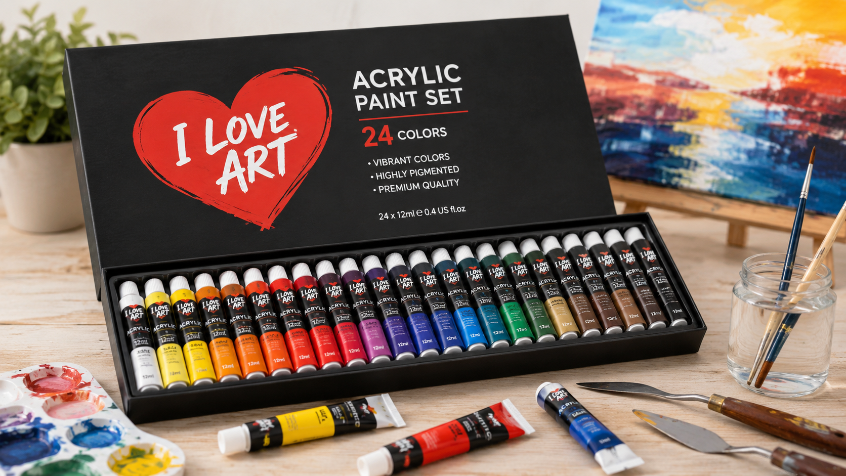 How I Love Art Acrylic Paint Set Enhances Your Painting Experience