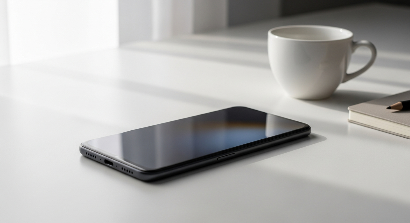 Xiaomi Poco M8 smartphone with curved display showing front and back design perspective view